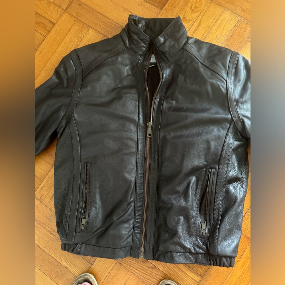 Marc New York men’s brown leather jacket